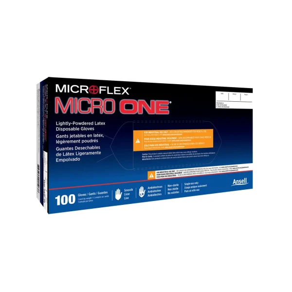 Microflex MO-150L Micro One Light Powder Latex Gloves - Large
