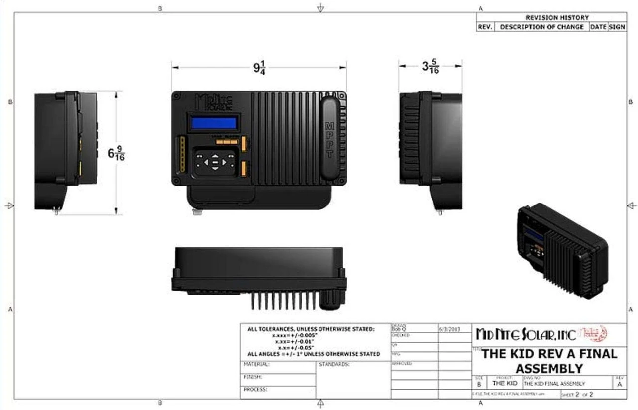 MidNite Solar Mppt Charge Controller 30A In Black (MNKID-B) — product image 5