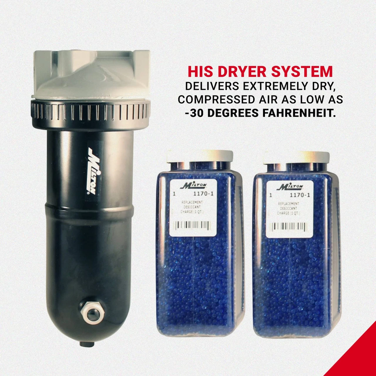 Milton 1072-2 1/2" Jumbo Desiccant Dryer System — product image 3