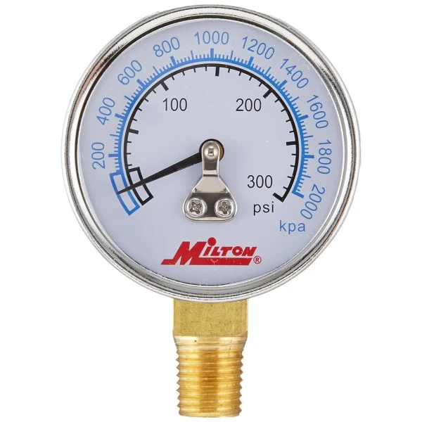 Milton 1195 1/4" NPT High Pressure Gauge