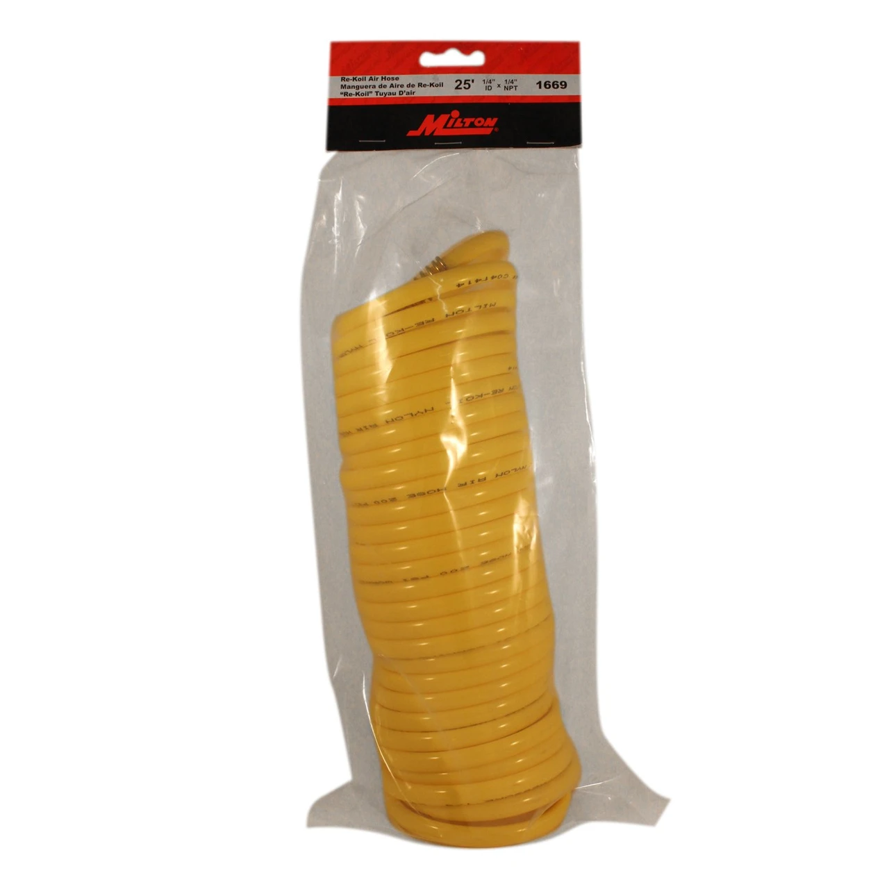 Milton 1669 25' Rekoil Hose, 1/4" MNPT — product image 4