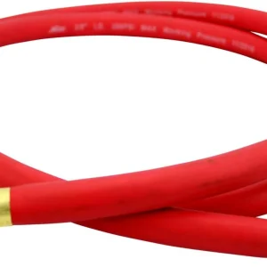 Milton 2760-6LH Air Leader Hose, 3/8" x 6 ft. Rubber Hose - Brass Ends - 300 PSI