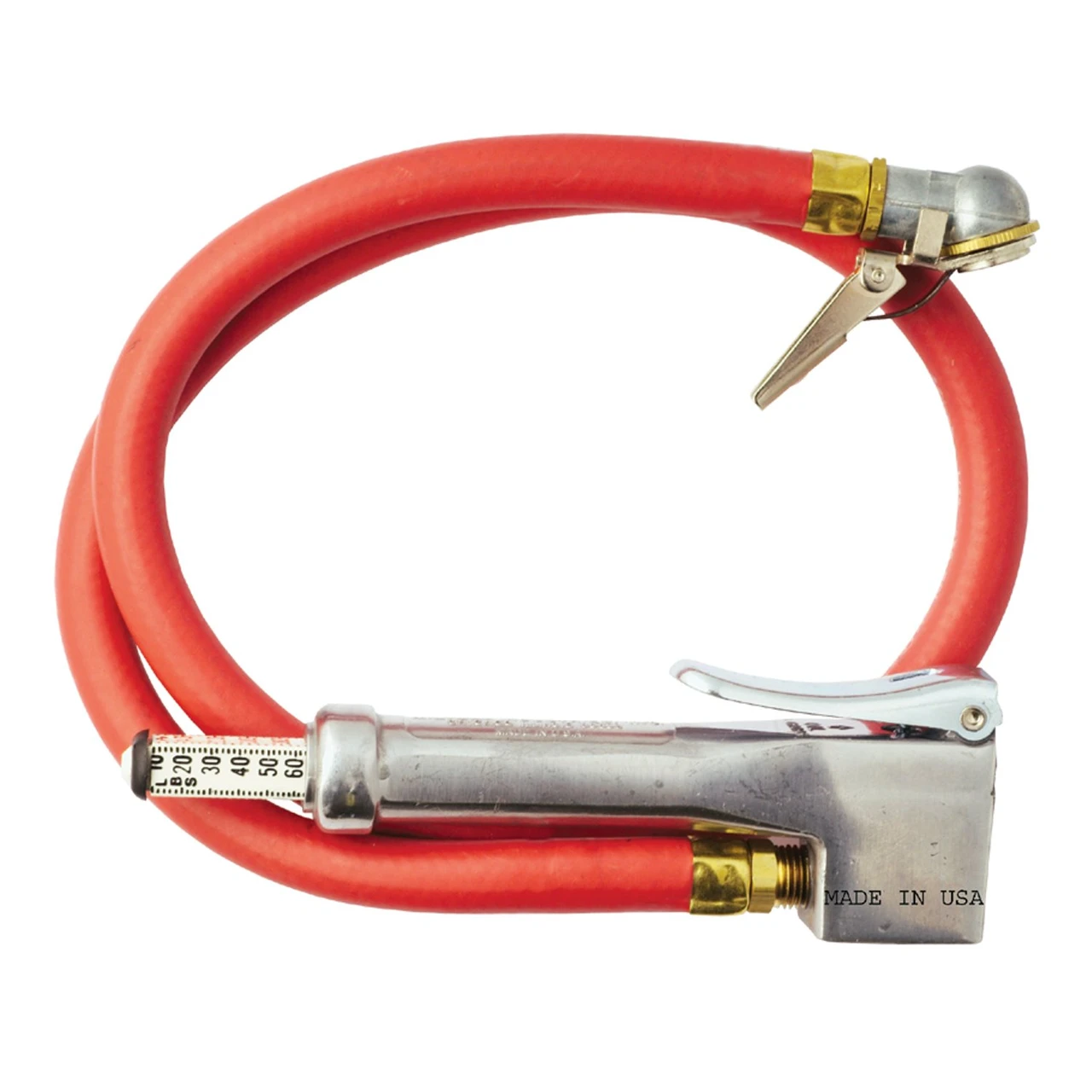 Milton 523 (523) Bayonet Tire Inflator Gauge - Grip-Style Air Chuck, 120 Max PSI