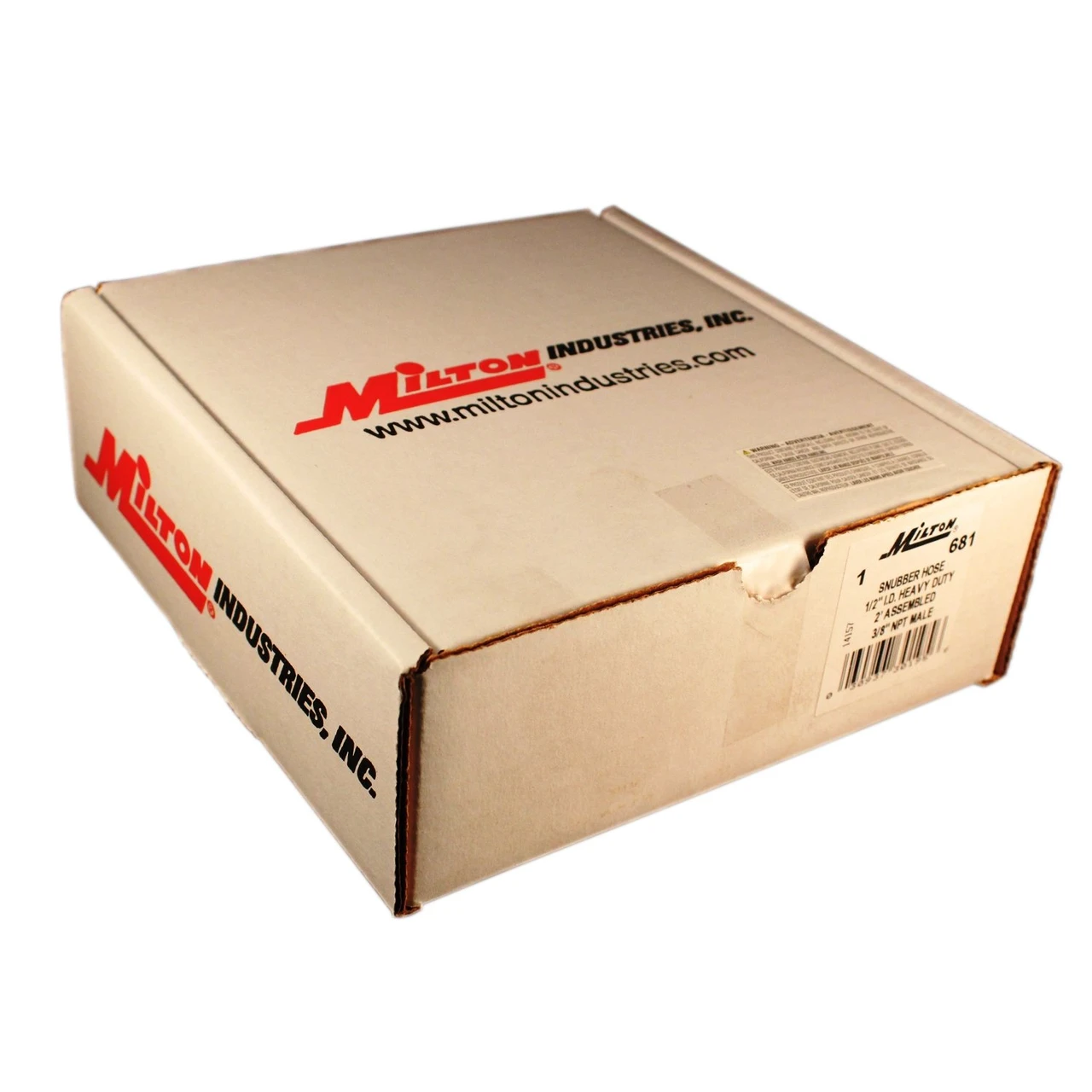 Milton 681 2' Snubber Hose 1/2 ID x 3/8 NPT — product image 2