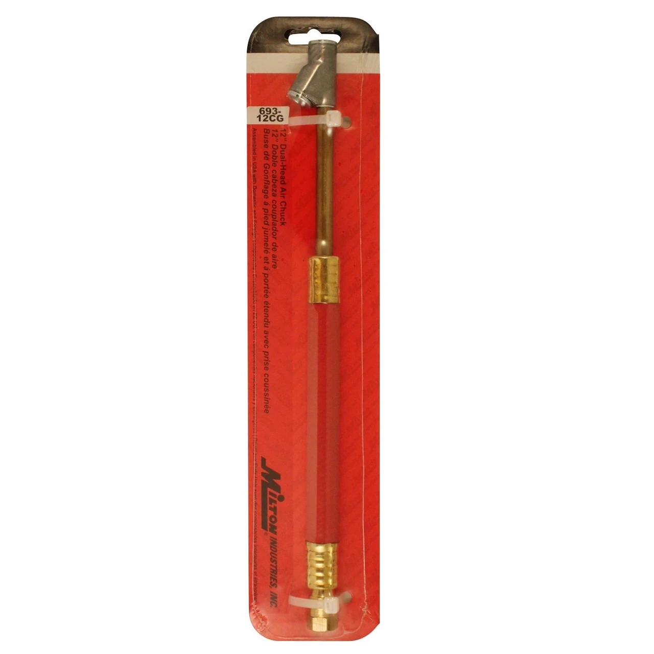 Milton 693-12CG 12" Dual Head Straight Foot Chuck with Cushioned Grip — product image 3