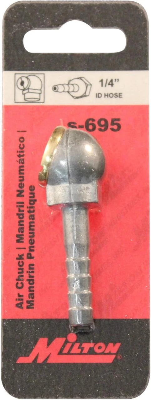 Milton 695 1/4" ID Hose Barb Air Chuck — product image 2