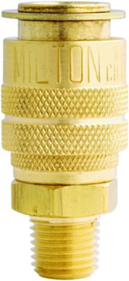 Milton 714 1/4" MNPT M-Style Coupler with Drag Guard