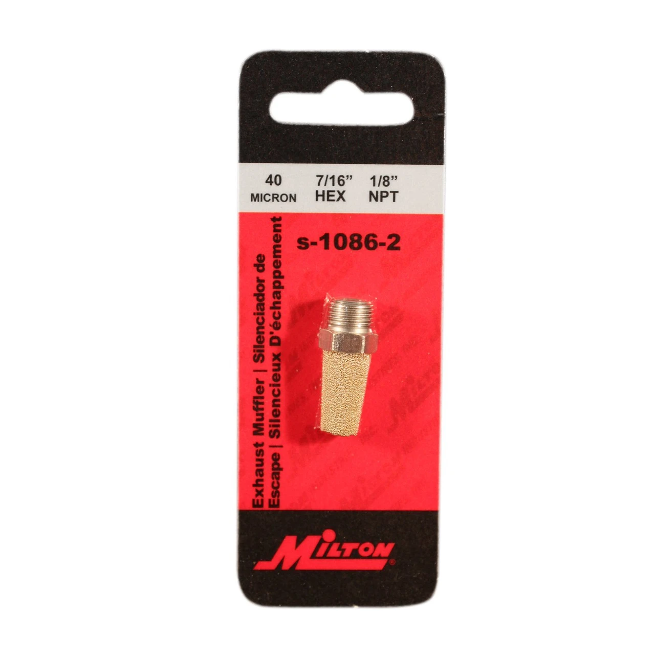 Milton S1086-2 1/8" NPT Exhaust Muffler — product image 2