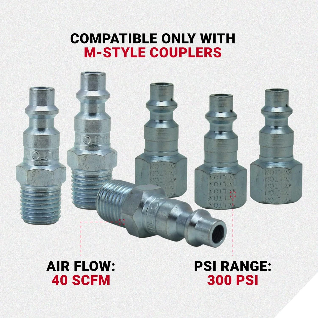 Milton S212 7 Piece M-Style Coupler Kit — product image 5