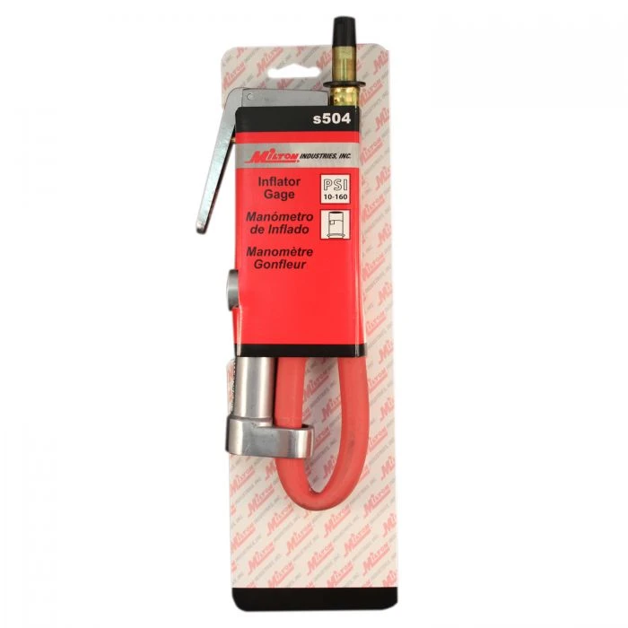 Milton S504 Straight Head Air Chuck Inflator Gauge — product image 8