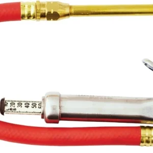 Milton S522 Bayonet Tire Inflator Gauge, 12" Hose Dual Truck Tire Air Chuck Head