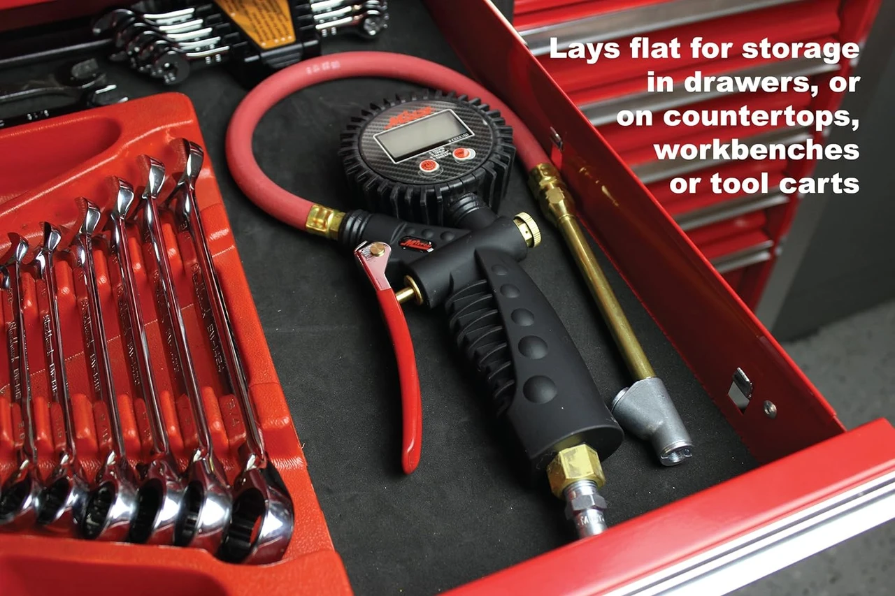 Milton S574D Pro Digital Tire Inflator/Pressure Pistol Grip Gauge, 15" Hose — product image 7