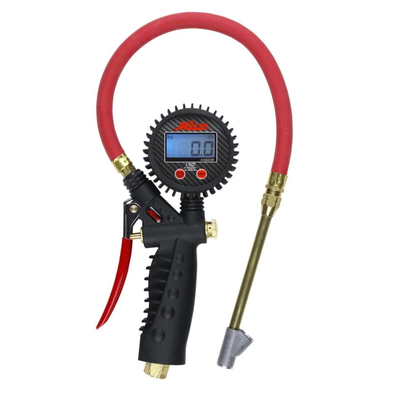 Milton S577D Pro Digital Pistol Grip Inflator Gauge, 15" Hose - 255 PSI
