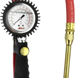 Milton S578A Pro Analog Pistol Grip 230psi Inflator Gauge Large Bore