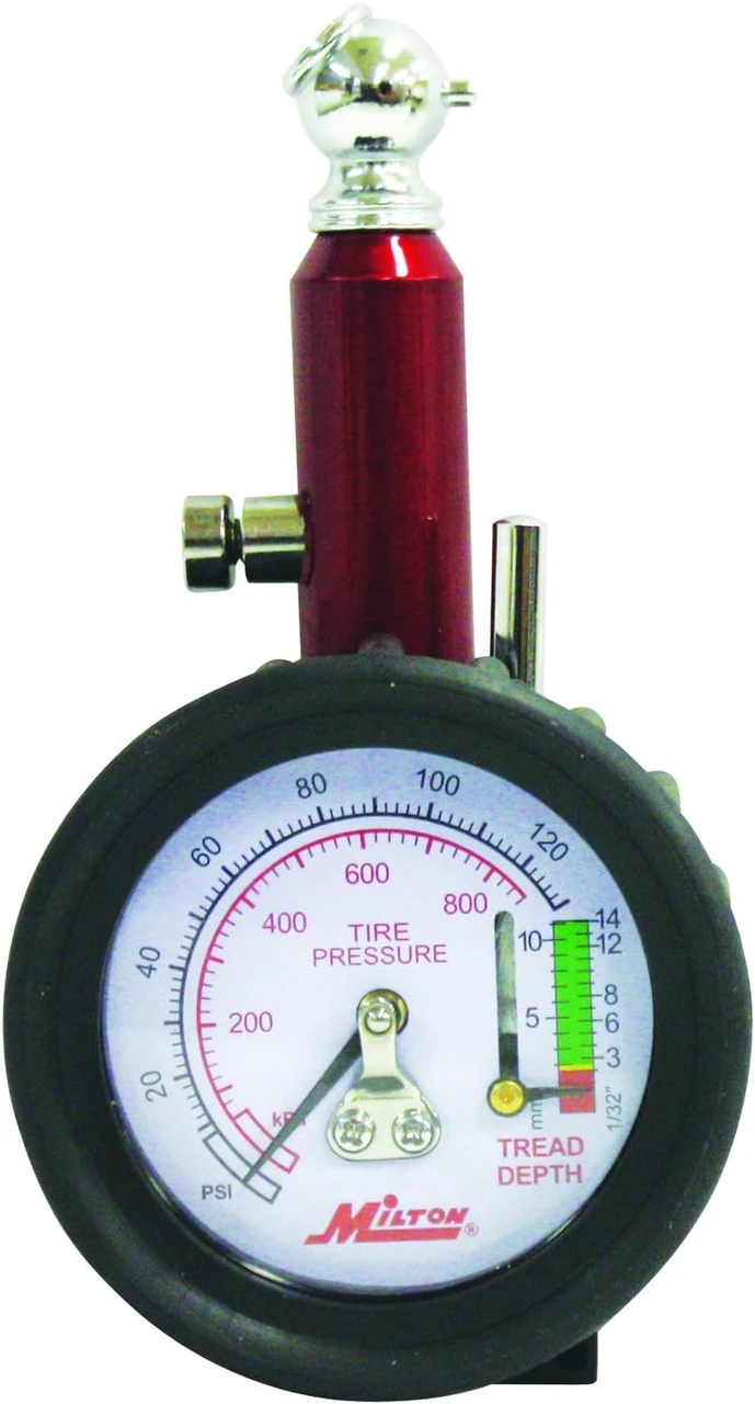 Milton S934 Tire Gauge with Tire Tread Depth Gauge 0-120 PSI