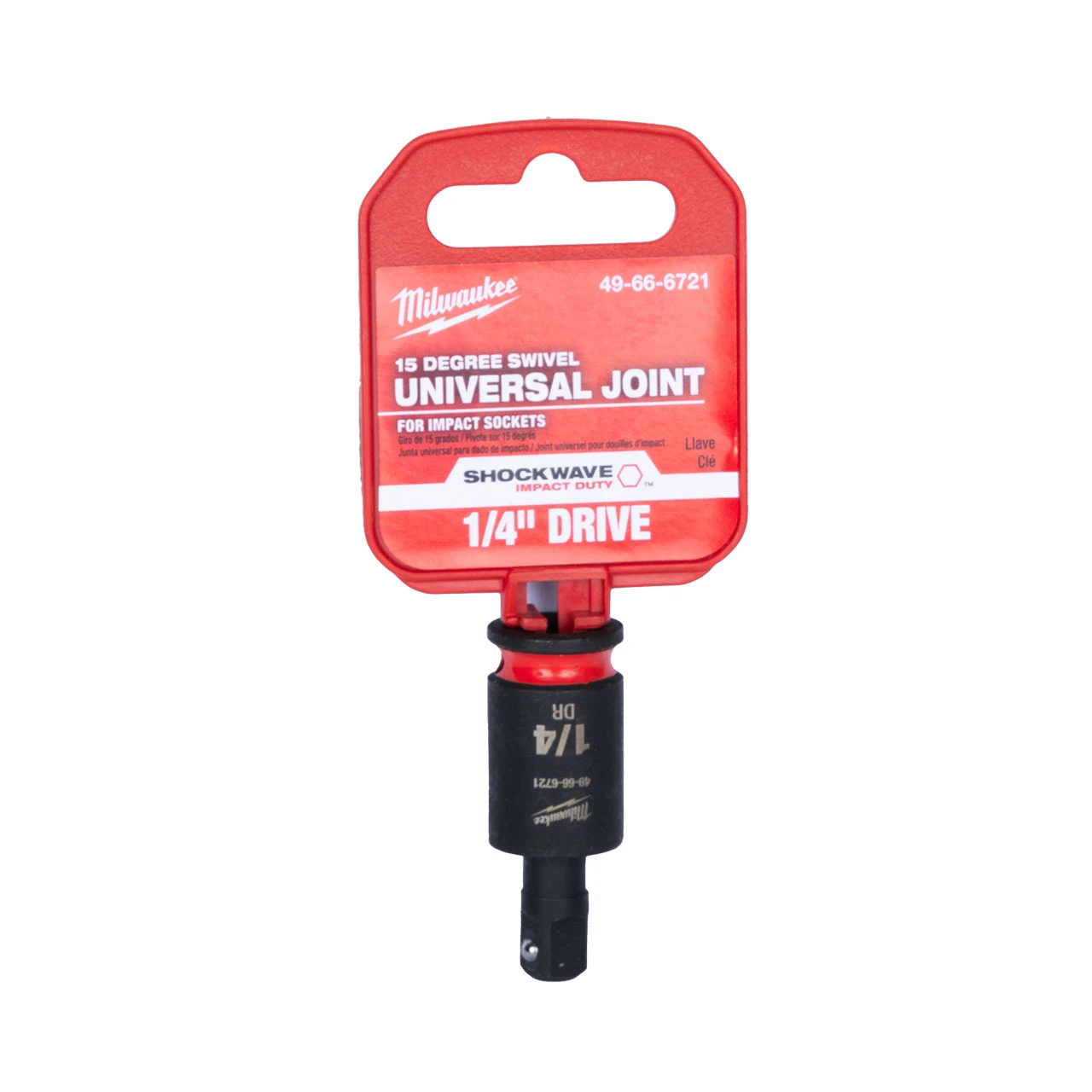 Milwaukee 1/4" Drive Universal Impact Joint (49-66-6721) — product image 2