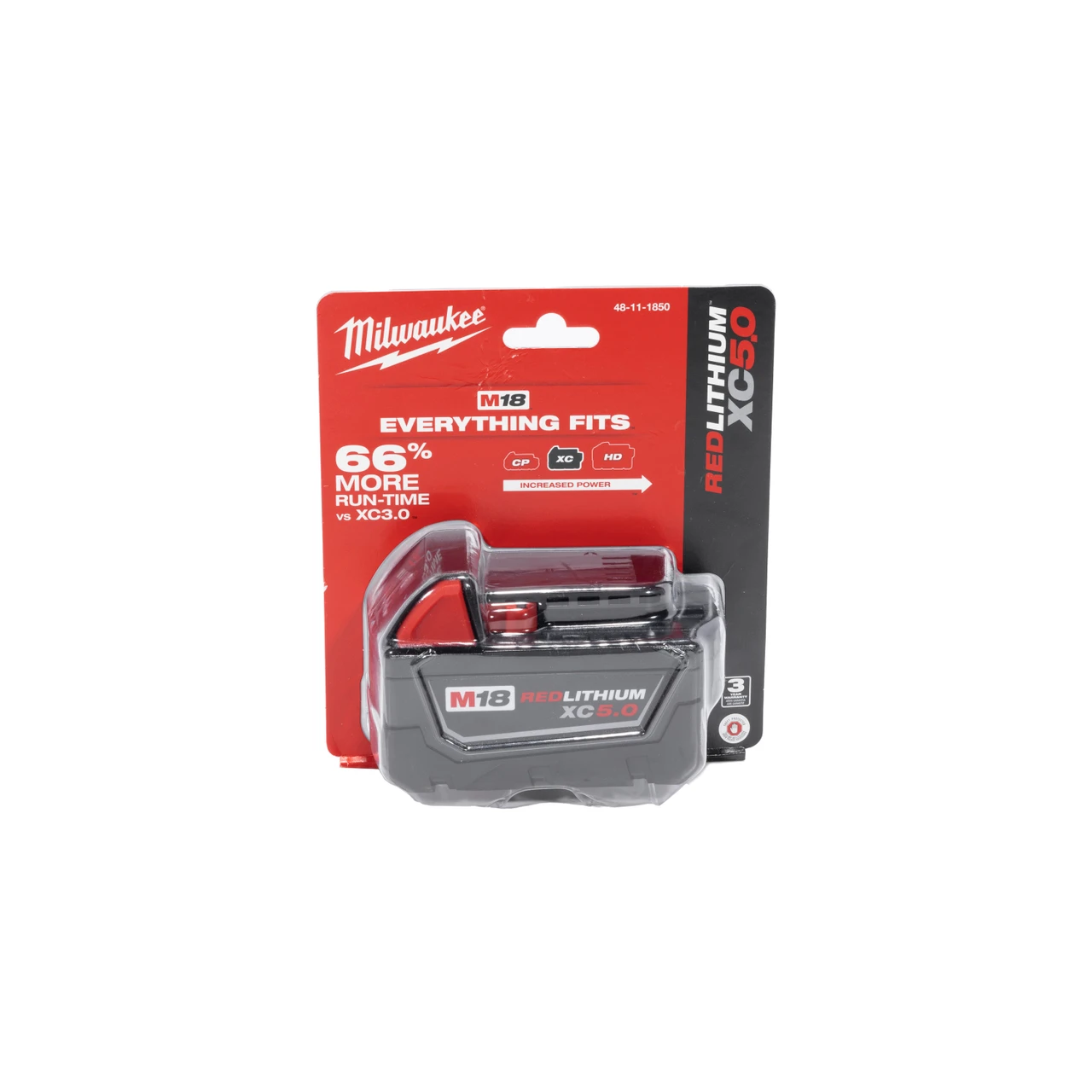Milwaukee 2846-50 M18 Top Off 175W Power Supply and M18 Redlithium XC5.0 Battery Pack — product image 4