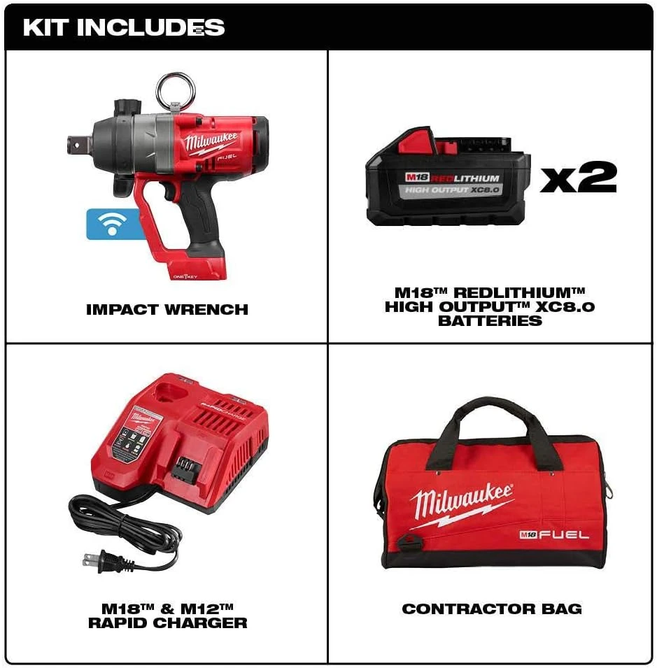 Milwaukee 2867-22 M18 FUEL 1" High Torque Impact Wrench w/ ONE-KEY Kit — product image 2