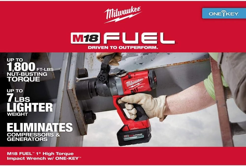 Milwaukee 2867-22 M18 FUEL 1" High Torque Impact Wrench w/ ONE-KEY Kit — product image 4
