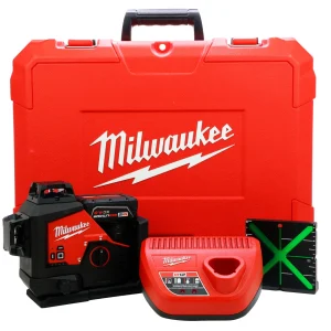 Milwaukee 3632-21 Green 360° Laser Level Kit with M12 Battery (3632-21)