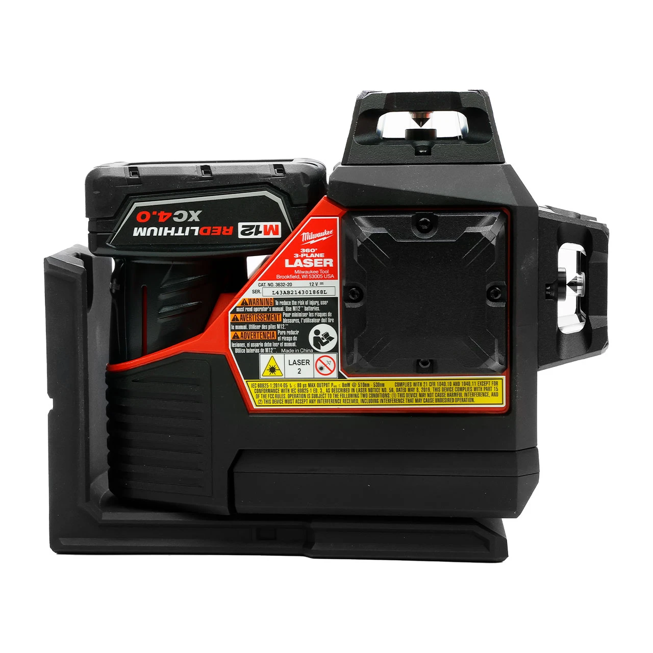 Milwaukee 3632-21 Green 360° Laser Level Kit with M12 Battery (3632-21) — product image 5