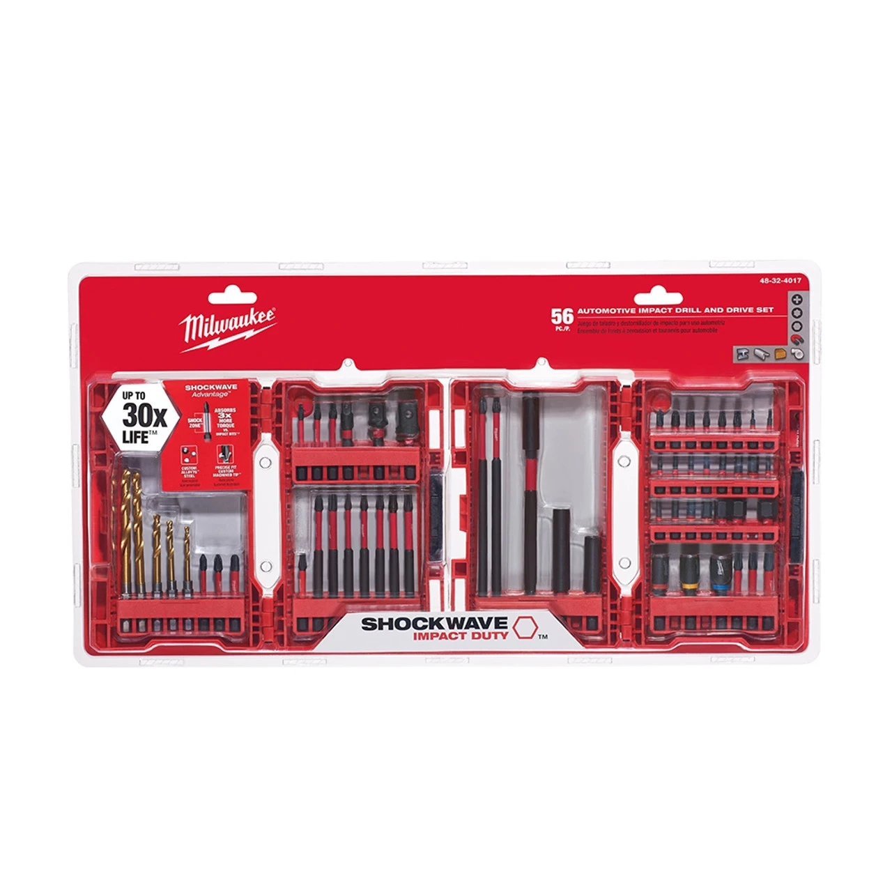 Milwaukee 48-32-4017 56-Piece Shockwave Impact Duty Drill and Drive Set