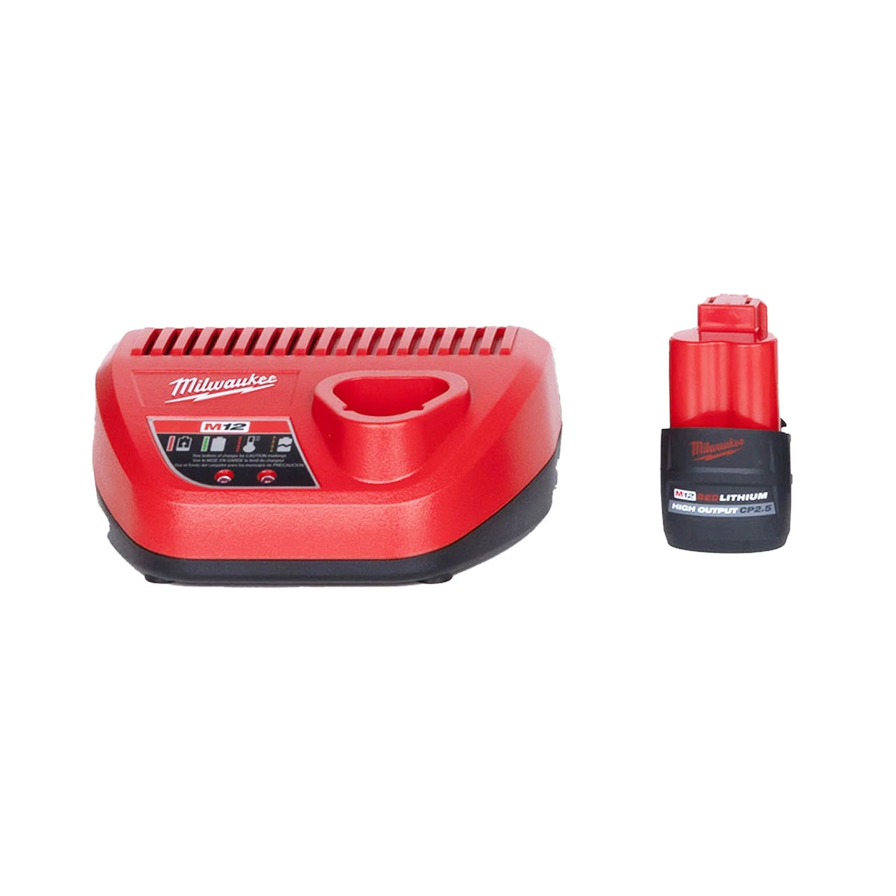 Milwaukee 48-59-2420 M12 2.0 Red Lithium Starter Kit