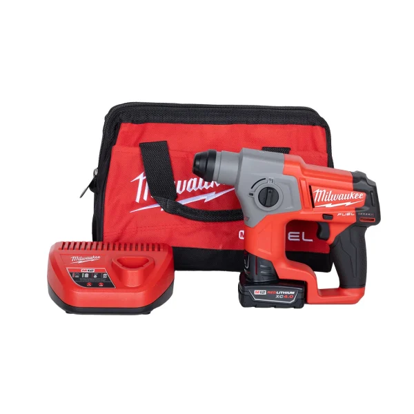 Milwaukee M12 FUEL 5/8” SDS Plus Rotary Hammer Kit (2416-21xc)
