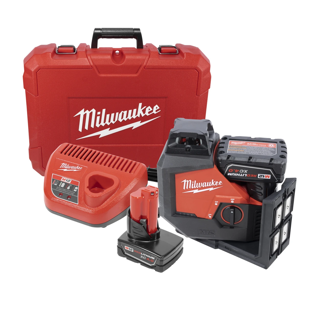 Milwaukee M12 Green Laser Level Kit 360-Degree Single Plane Cordless (3631-21)