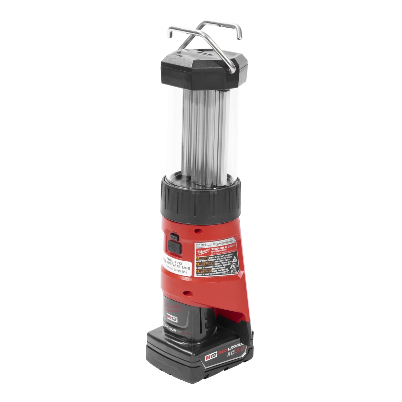 Milwaukee M12 LED Lantern And Trouble Light 12V USB Charge 400 Lumens (2362-20) — product image 8