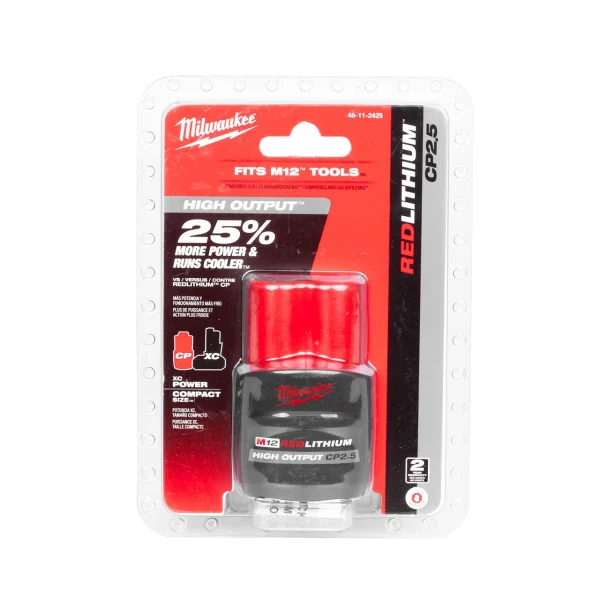 Milwaukee M12 REDLITHIUM HIGH OUTPUT CP2.5 Battery Pack (48-11-2425)