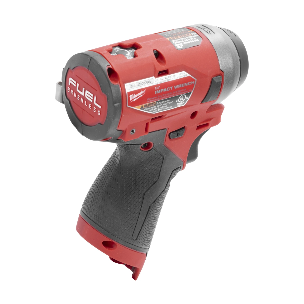 Milwaukee M12 Stubby Impact Wrench With 1/4"" Drive 100 Ft-Lb Torque (2552-20) — product image 5