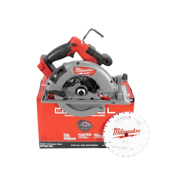 Milwaukee M18 Circular Saw Cordless 7.25-Inch Blade 5800 RPM 18V DC (2732-20)