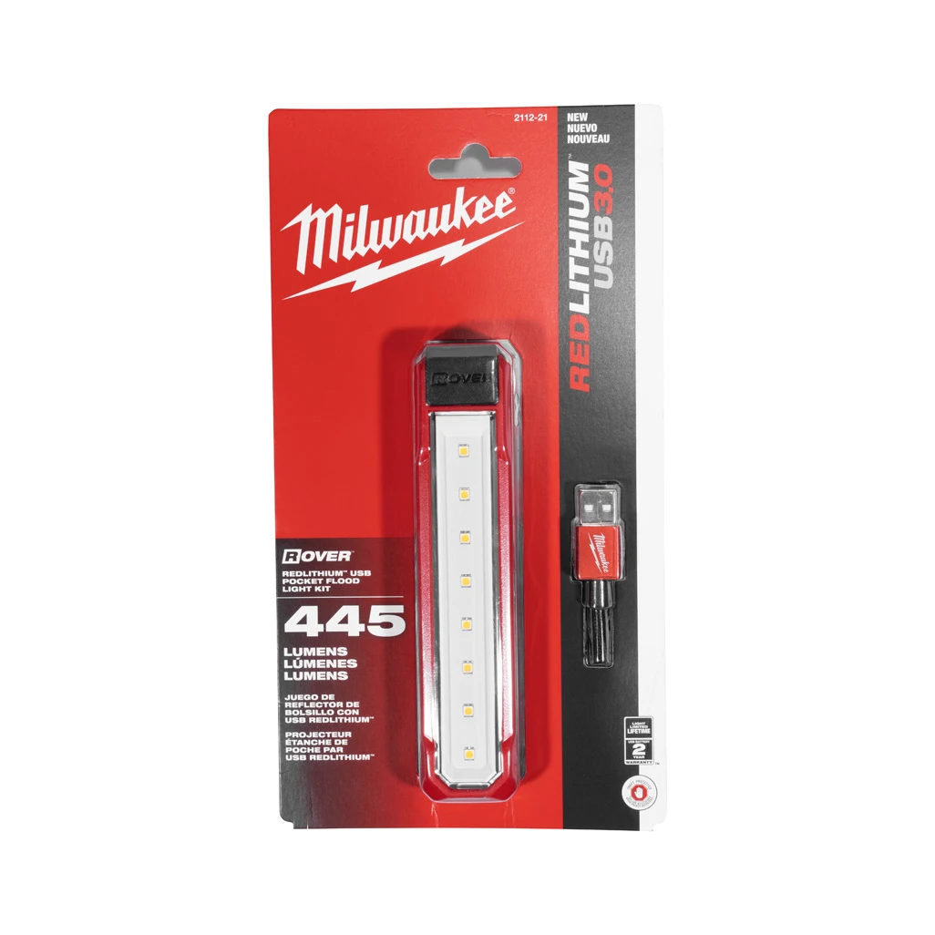 MILWAUKEE ROVER MINI FLOODLIGHT REDLITHIUM USB 445 LUMENS TRUEVIEW (2112-21) — product image 5