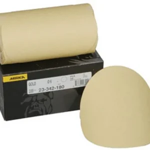 Mirka Abrasives 23-342-180 23 Series Gold 6" PSA Linkrol Disc, 180-Grit, C-Weight Backing