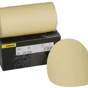Mirka Abrasives 23-342-400 23 Series Gold 6" PSA Linkrol Disc, 400-Grit, C-Weight Backing