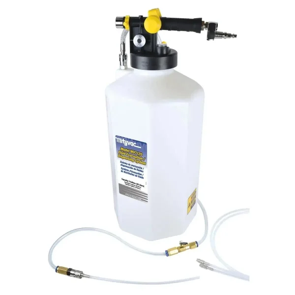 Mityvac Fluid Extractor Dispenser for Evacuating, Topping-Off, Refilling Reservoirs or Bleeding Hydraulic Brake/Clutch Systems, 5.3 Gallon, 120 PSI (MV7120)