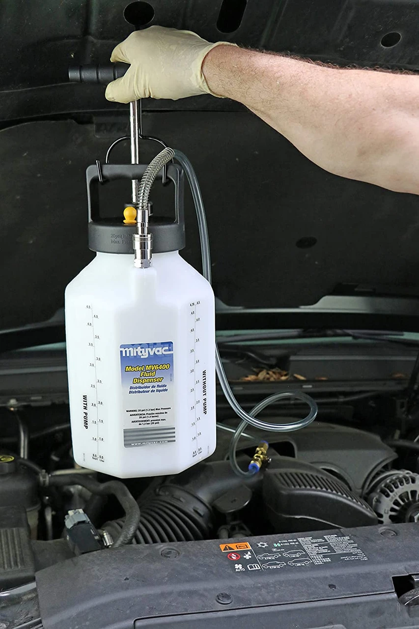 Mityvac 1-Gallon Fluid Dispenser With Manual Pump And Pressure Gauge (MV6400) — product image 5