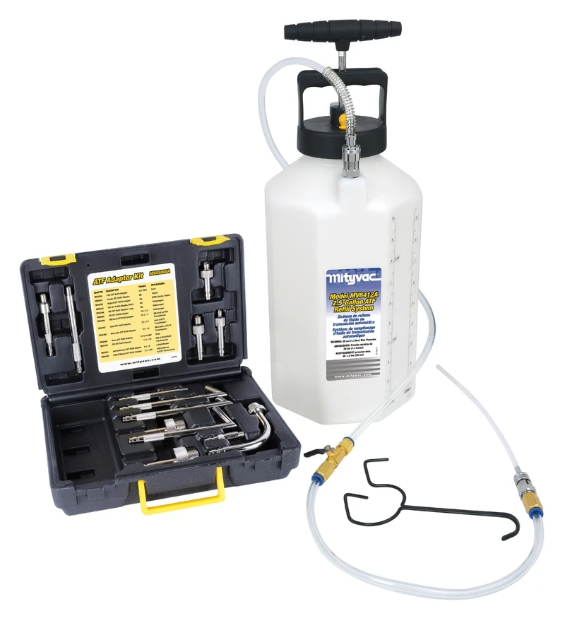 Mityvac 2.5 Gallon ATF Refill Kit Pump 5' Hose Pressure Relief Valve (MV6412)