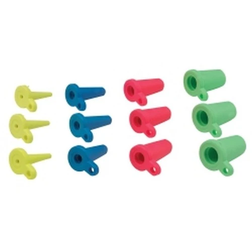 Mityvac Vacuum Line Caps 12-Pack Color-Coded For 5/32"-1/2" ID Lines (MVA6004)