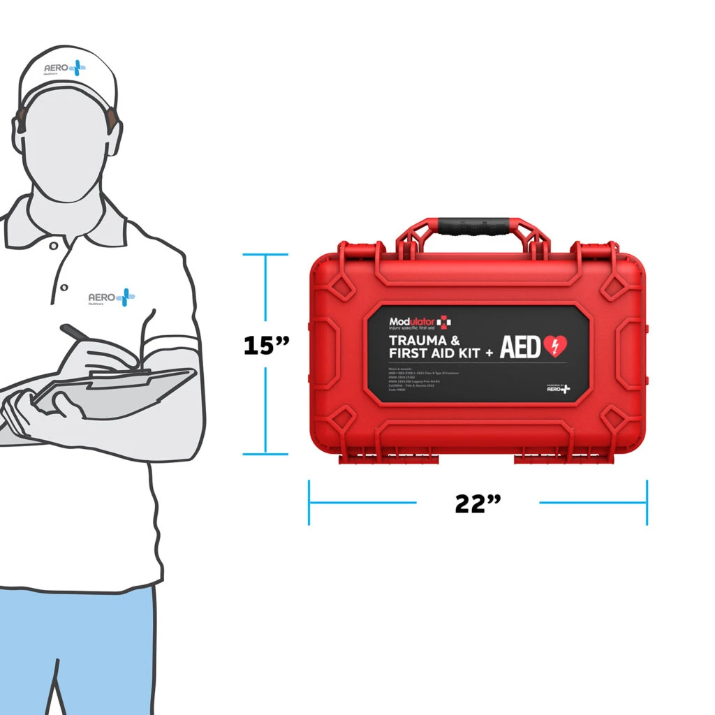 Modulator Trauma Kit w/ Heartsine 360P XL Rugged Hard Case (M600-2) — product image 2