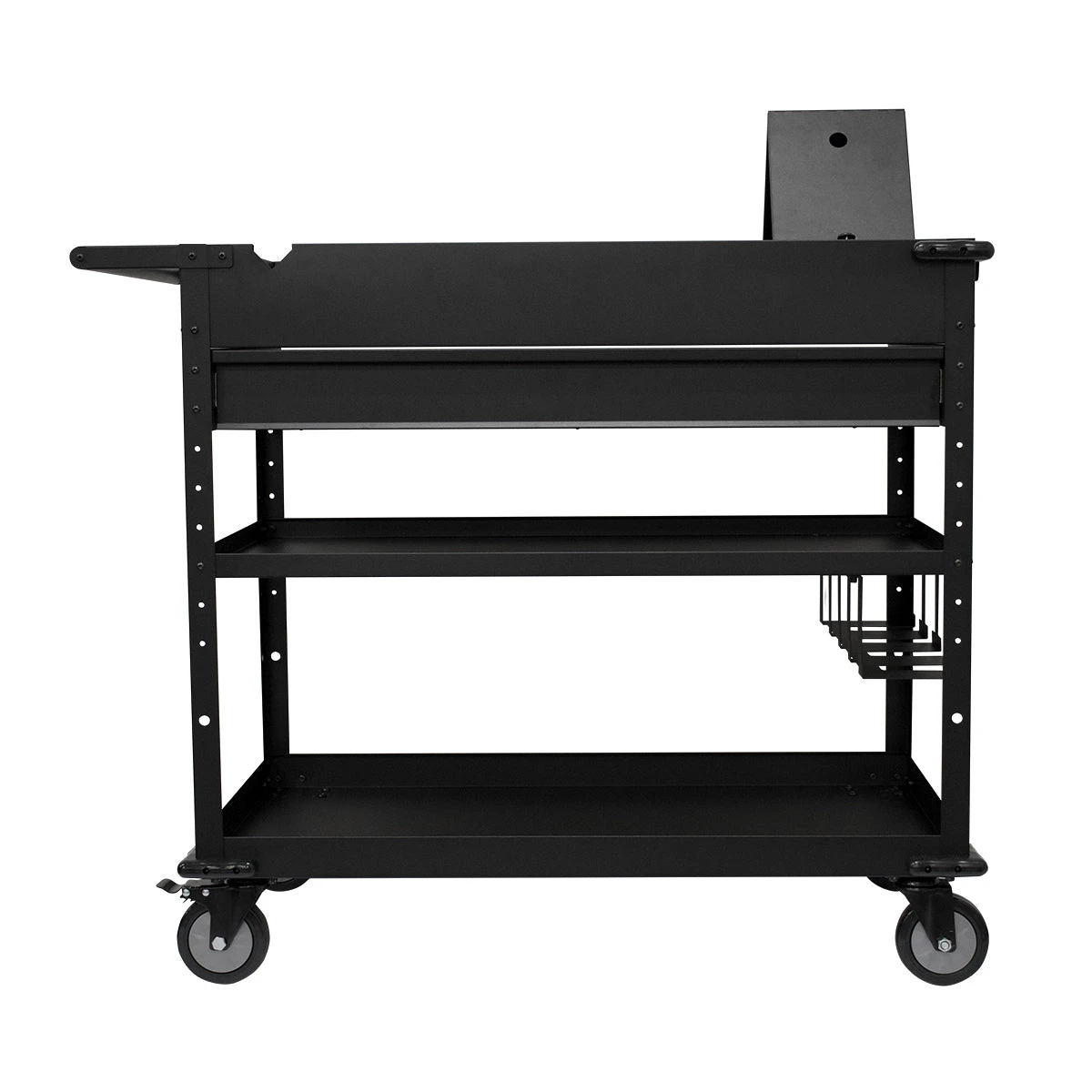 Montezuma MUC4039B 40 in. Steel Tool Cart with Power Tool Holder and Power Strip — product image 2