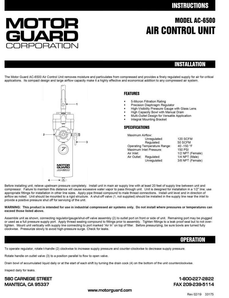 Motor Guard Multi-Outlet Filtration Air Control Unit 1/2 NPT (AC-6500) — product image 4