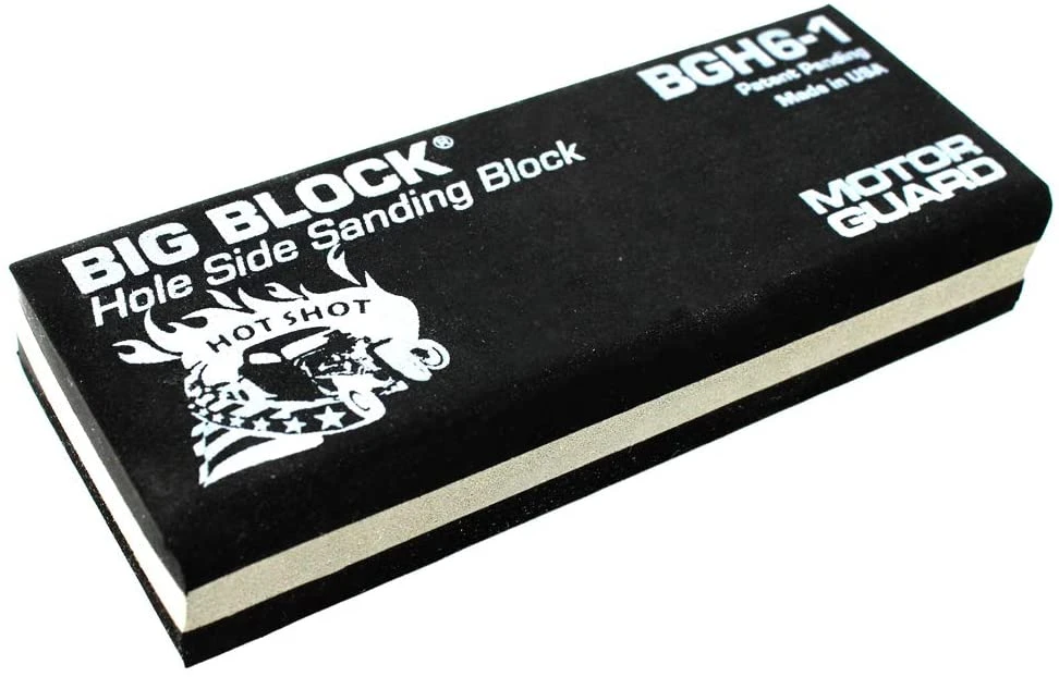 Motor Guard BIG-BLOCK SANDING BLOCK, HOLE SIDE, 6-1/2" LENGTH (BGH6-1)