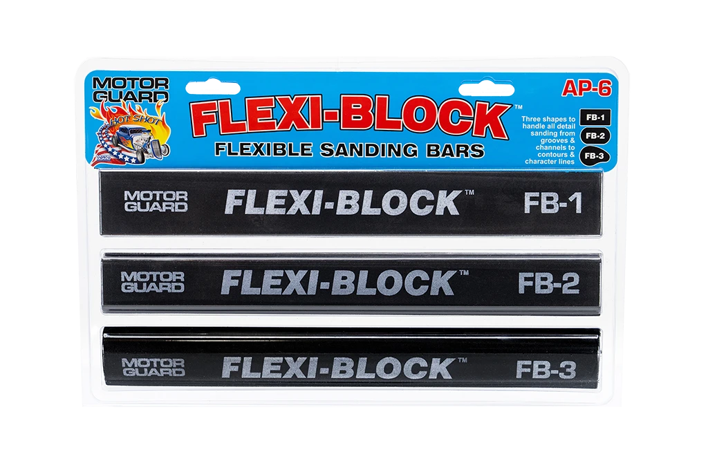 Motor Guard Flexi-Block Assortment of 3 Sanding Blocks -Includes FB-1, FB-2, FB-3 (AP-6)
