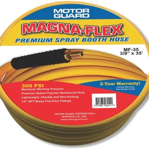 Motor Guard MAGNA-FLEX PREMIUM SPRAY BOOTH HOSE 3/8" I.D. x 35' Long w/ Full-Flow Fittings (MF-35)