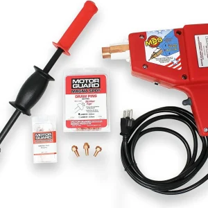Motor Guard MAGNA-SPOT PROFESSIONAL KIT, 120 V (1 Magna-Spot 1500 Gun, 1 Slide Hammer, 1 Molded Case, 3 Electrodes, 500 2.0mm Draw Pins, 150 Rivets) (JO1500)