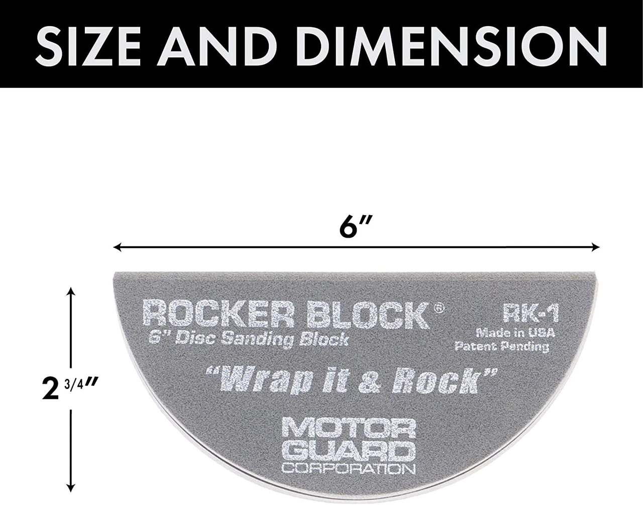 Motor Guard Rocker Block Sanding Tool with 6-Inch Disc Compatibility (RK-1) — product image 2