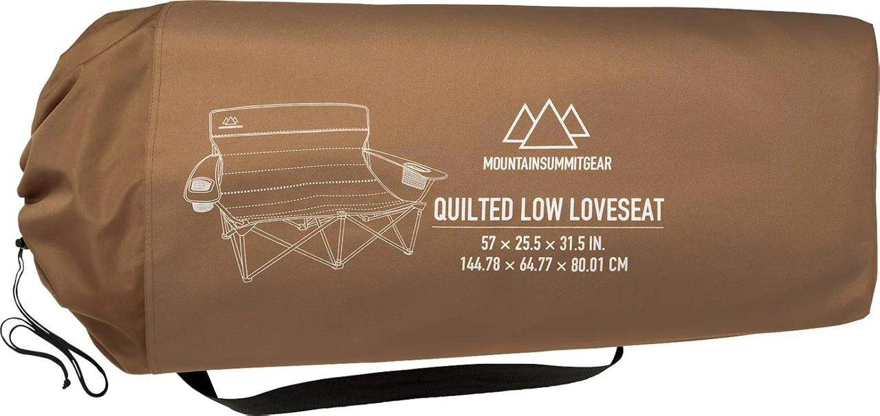 Mountain Summit Gear Quilted Low Love Seat - Brown (MSG-QLSL/BRN) — product image 4