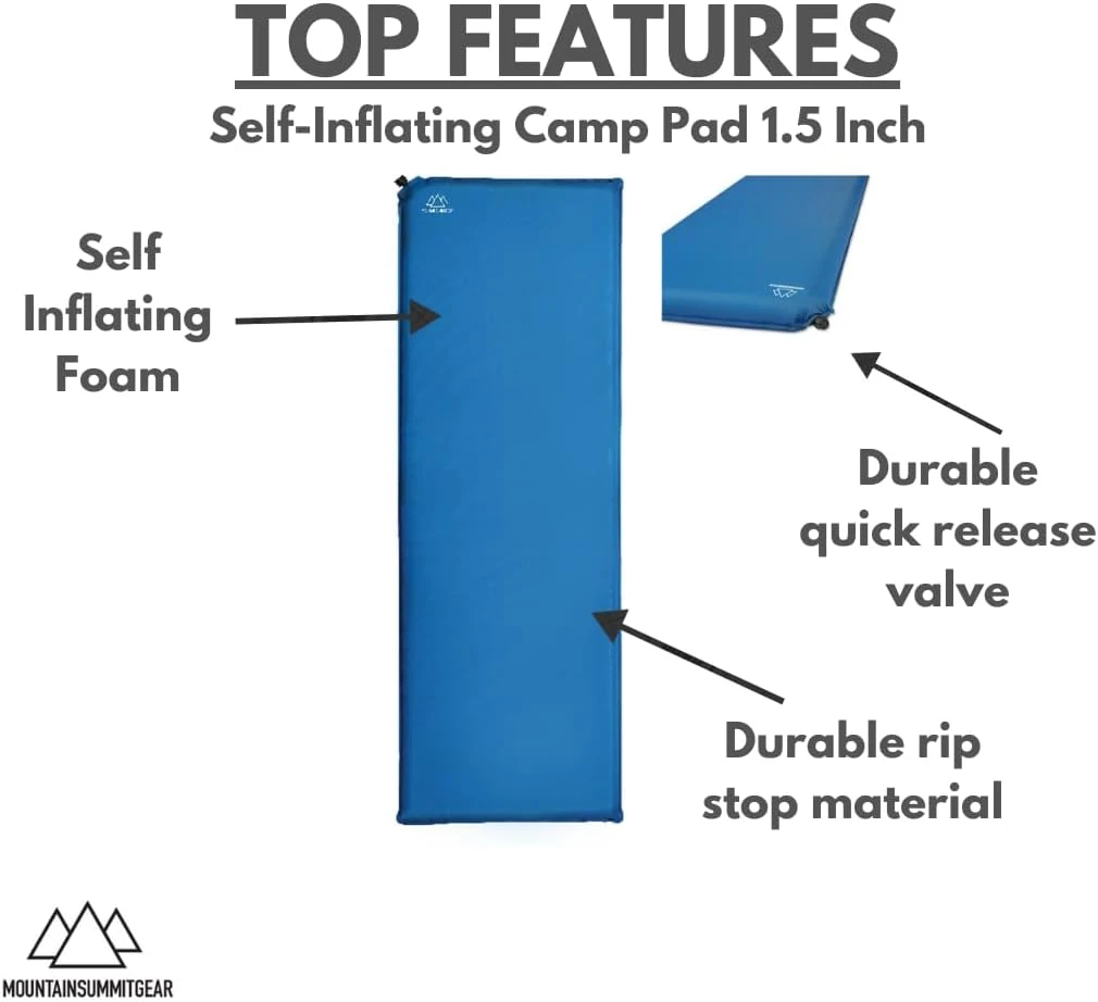 Mountain Summit Gear Self Inflating Camp Pad/1.5" - Mtn. Summit Gear (MSG002-1.5) — product image 2